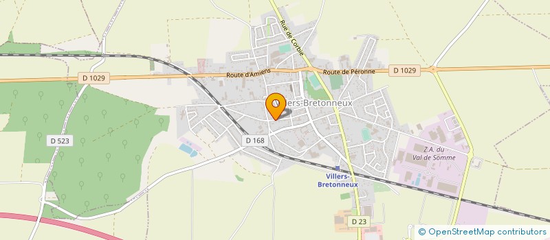 localisation de l'entreprise AUTO CLUB PICARD à VILLERS-BRETONNEUX