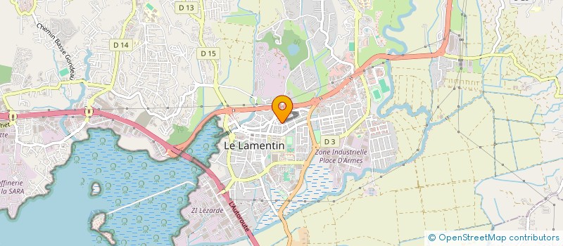 localisation de l'entreprise AUTO COLOR PLUS à LE LAMENTIN
