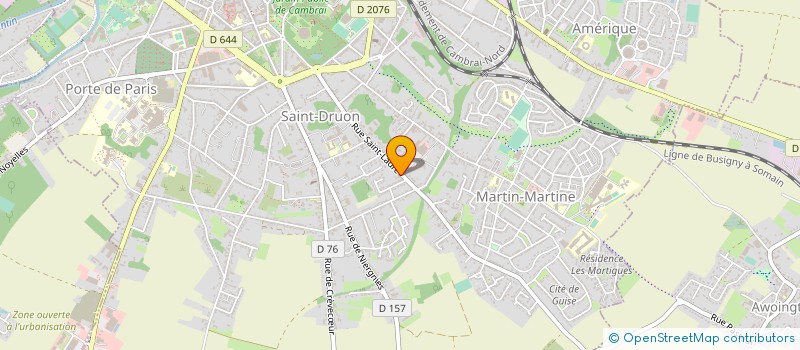 localisation de l'entreprise AUTO CONCEPT à CAMBRAI