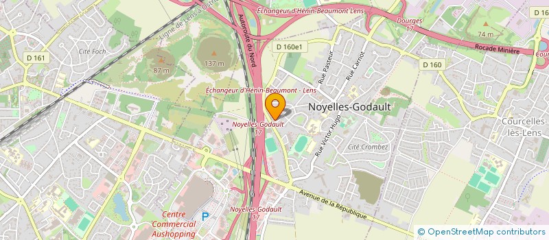 localisation de l'entreprise AUTO CONCEPT  NOYELLES-GODAULT