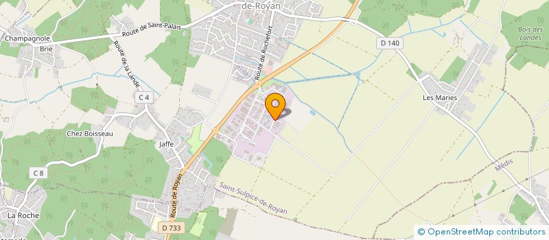 localisation de l'entreprise AUTO CONCEPT BIENVENUE  SAINT-SULPICE-DE-ROYAN