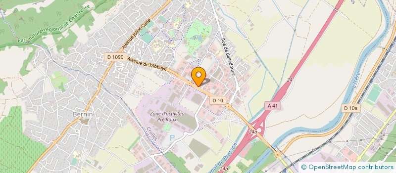 localisation de l'entreprise AUTO CONFIANCE à CROLLES