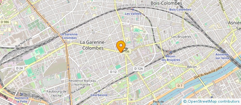 localisation de l'entreprise AUTO CONFIANCE à LA GARENNE-COLOMBES