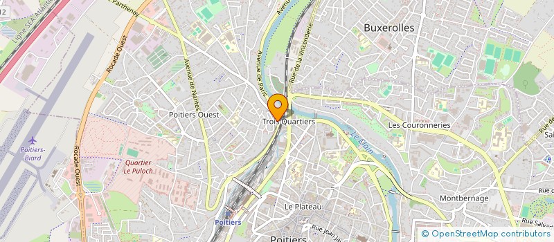 localisation de l'entreprise AUTO-CONFIANCE DU POITOU  POITIERS