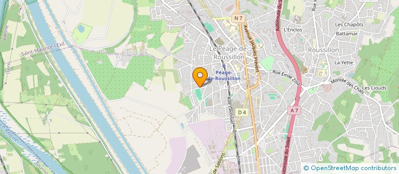 localisation de l'entreprise AUTO CONNECT  LE PEAGE-DE-ROUSSILLON