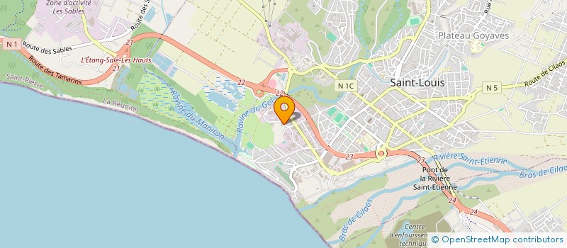 localisation de l'entreprise AUTO CONSOMMATION REUNION  SAINT-LOUIS