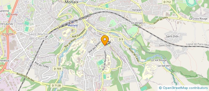 localisation de l'entreprise AUTO CONTACT  MORLAIX