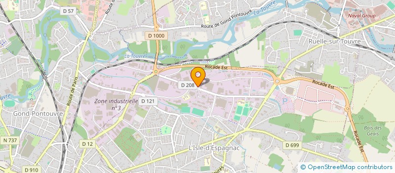 localisation de l'entreprise AUTO CONTROLE 16 SCS à L'ISLE-D'ESPAGNAC