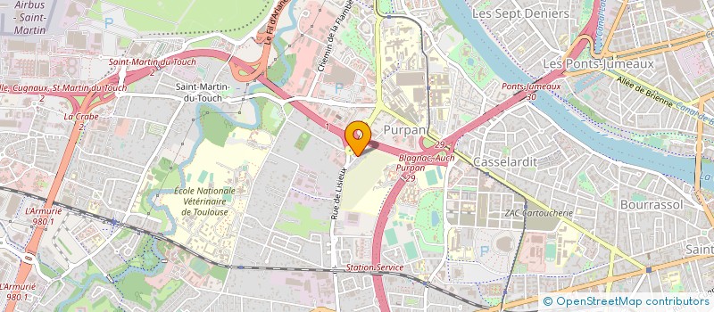 localisation de l'entreprise AUTO CONTROLE 31 à TOULOUSE