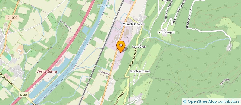 localisation de l'entreprise AUTO CONTROLE 38/73 à GONCELIN