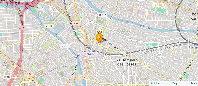 localisation de l'entreprise AUTO CONTROLE  6 à SAINT-MAUR-DES-FOSSES