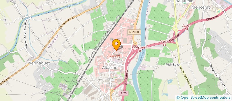 localisation de l'entreprise AUTO CONTROLE 82 à MONTAUBAN