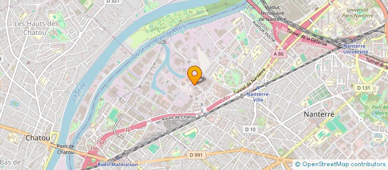localisation de l'entreprise AUTO CONTROLE 92 à NANTERRE