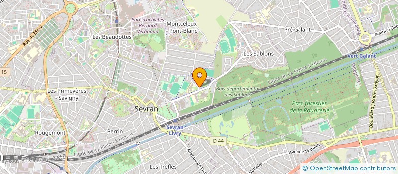 localisation de l'entreprise AUTO CONTROLE 93 à SEVRAN