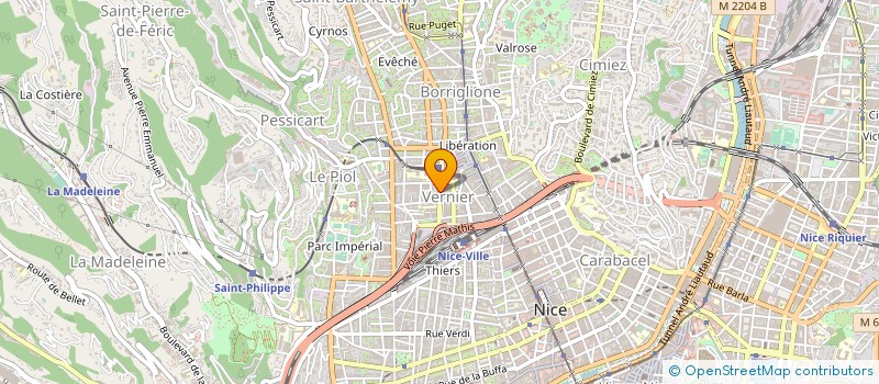 localisation de l'entreprise AUTO CONTROLE AZUREEN à NICE
