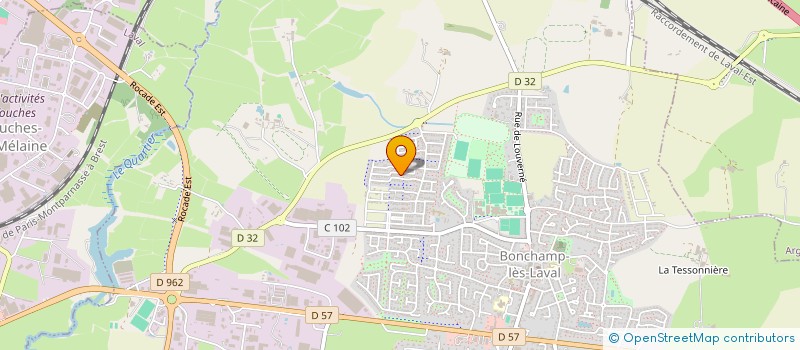 localisation de l'entreprise AUTO CONTROLE BONCHAMPOIS à BONCHAMP-LES-LAVAL