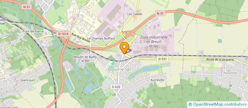 localisation de l'entreprise AUTO CONTROLE BREUIL  BREUIL-LE-SEC