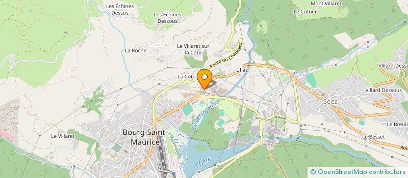 localisation de l'entreprise AUTO CONTROLE BSM  BOURG-SAINT-MAURICE