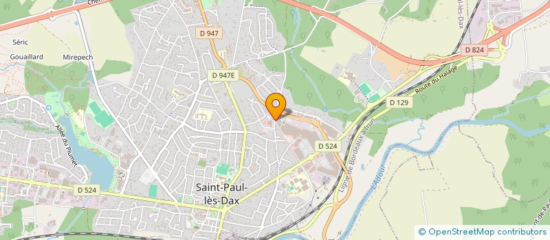 localisation de l'entreprise AUTO CONTROLE BZH  SAINT-PAUL-LES-DAX