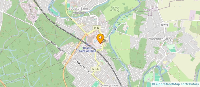 localisation de l'entreprise AUTO CONTROLE C D S  QUINCY-SOUS-SENART