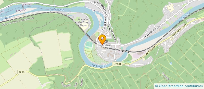 localisation de l'entreprise AUTO-CONTROLE C.M.  LIVERDUN