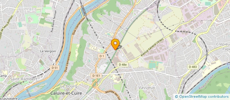 localisation de l'entreprise AUTO CONTROLE CALUIRE à CALUIRE-ET-CUIRE