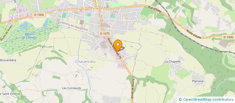 localisation de l'entreprise AUTO CONTROLE CHARANCIEU  CHARANCIEU