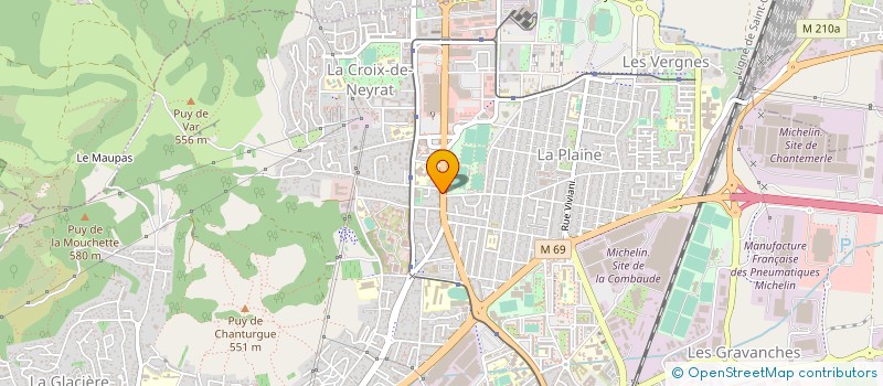localisation de l'entreprise AUTO CONTROLE CLEMENTEL à CLERMONT-FERRAND