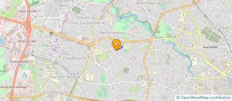 localisation de l'entreprise AUTO CONTROLE CONTRIE à NANTES