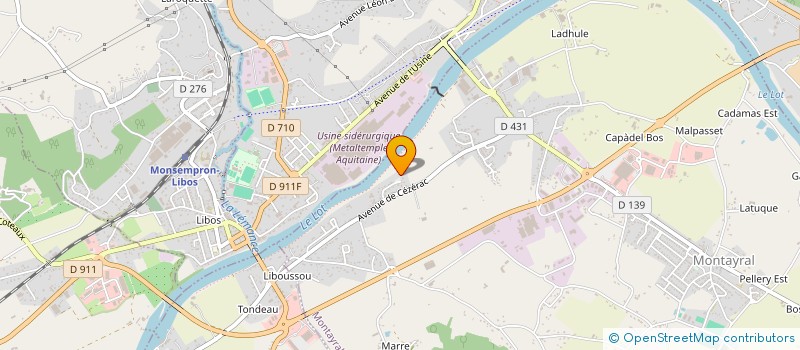 localisation de l'entreprise AUTO CONTROLE CORREIA à MONTAYRAL