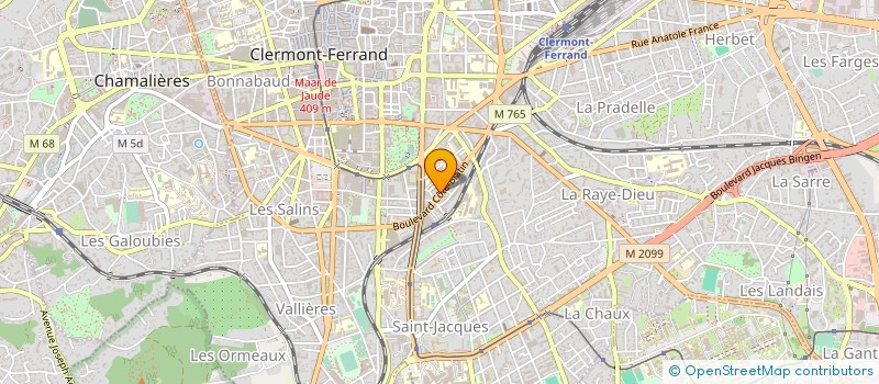 localisation de l'entreprise AUTO CONTROLE D'AUVERGNE  CLERMONT-FERRAND