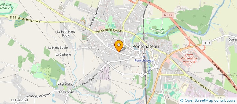 localisation de l'entreprise AUTO CONTROLE DE BRETAGNE à PONTCHATEAU