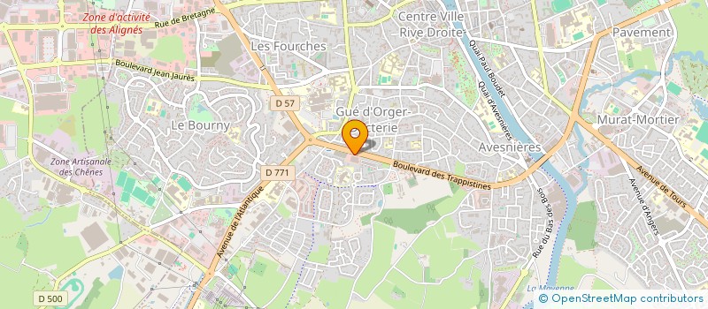 localisation de l'entreprise AUTO CONTROLE DE L'OUEST à LAVAL