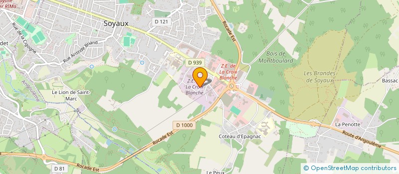 localisation de l'entreprise AUTO CONTROLE DE LA CROIX BLANCHE à SOYAUX