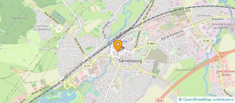 localisation de l'entreprise AUTO CONTROLE DE LA SARRE à SARREBOURG