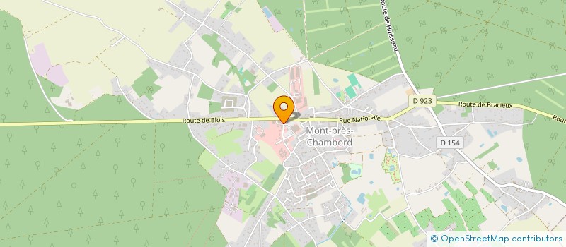 localisation de l'entreprise AUTO CONTROLE DE MONT  MONT-PRES-CHAMBORD