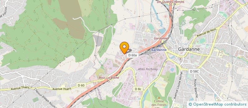 localisation de l'entreprise AUTO CONTROLE DE PROVENCE à GARDANNE
