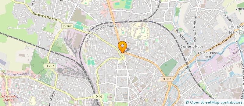localisation de l'entreprise AUTO CONTROLE DES DUCS SN à NEVERS