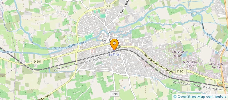 localisation de l'entreprise AUTO CONTROLE DU THOR  LE THOR