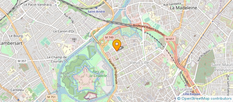 localisation de l'entreprise AUTO CONTROLE DU VIEUX LILLE à LILLE
