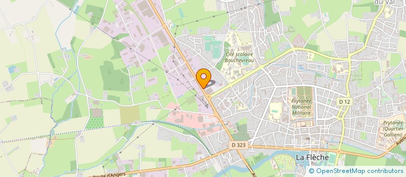 localisation de l'entreprise AUTO CONTROLE FLECHOIS à LA FLECHE