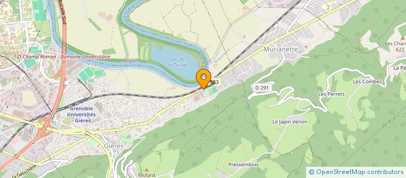 localisation de l'entreprise AUTO CONTROLE GIEROIS  GIERES