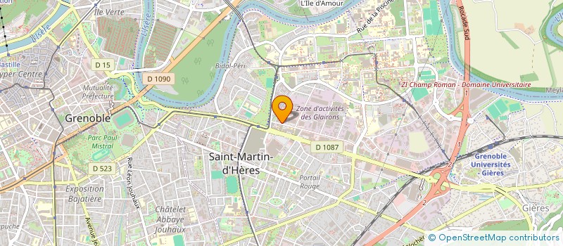 localisation de l'entreprise AUTO CONTROLE GRENOBLOIS à SAINT-MARTIN-D'HERES