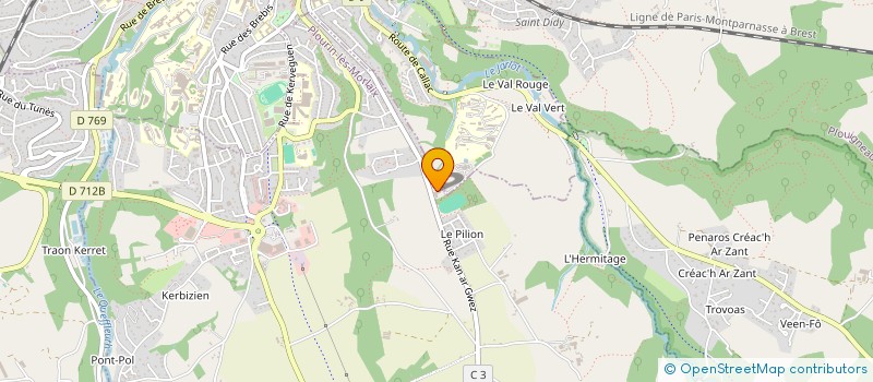 localisation de l'entreprise AUTO CONTROLE JARLOT à SAINT-MARTIN-DES-CHAMPS