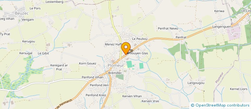 localisation de l'entreprise AUTO CONTROLE KERANCALVEZ à PLOMEUR