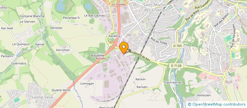 localisation de l'entreprise AUTO CONTROLE KERIVEN à SAINT-MARTIN-DES-CHAMPS