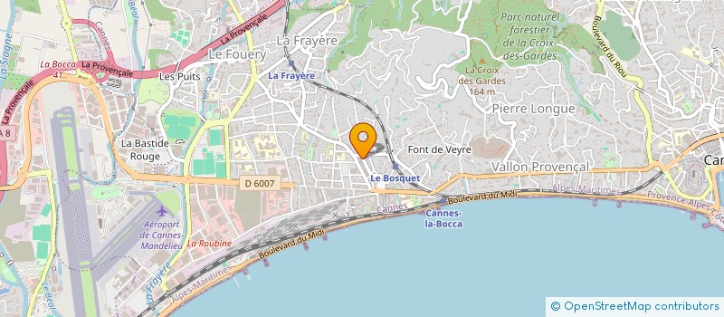 localisation de l'entreprise AUTO CONTROLE LA BOCCA  CANNES