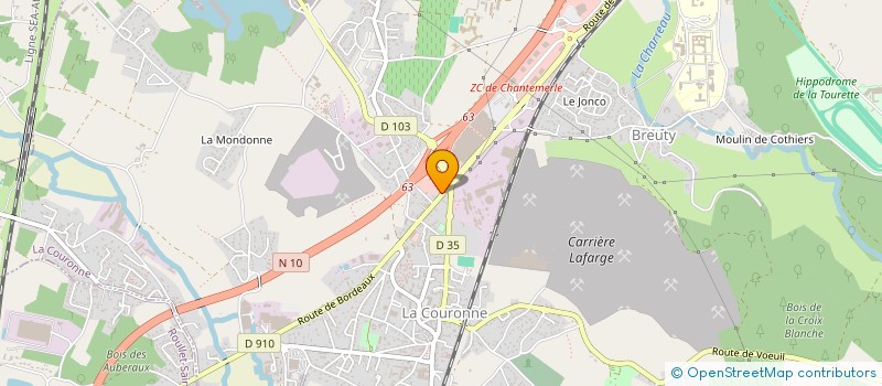 localisation de l'entreprise AUTO CONTROLE LA COURONNE à LA COURONNE