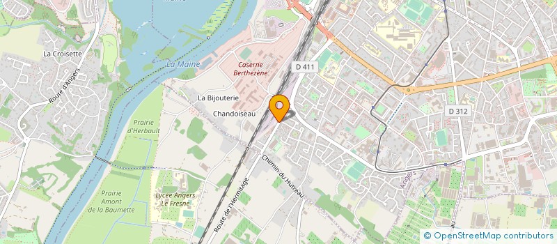 localisation de l'entreprise AUTO CONTROLE LA ROSERAIE à ANGERS