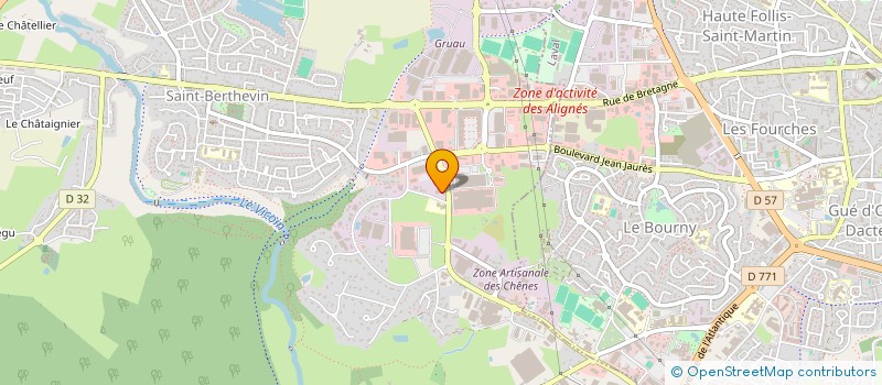 localisation de l'entreprise AUTO CONTROLE LAVALLOIS à SAINT-BERTHEVIN
